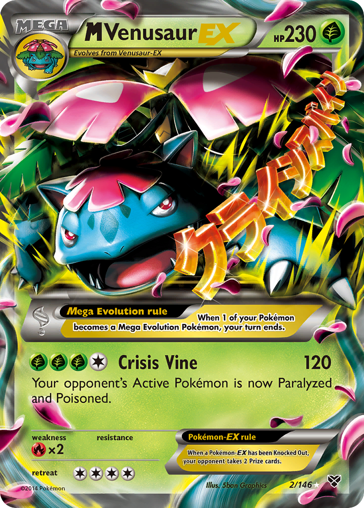 M Venusaur EX (2/146) [XY: Base Set] | Pegasus Games WI