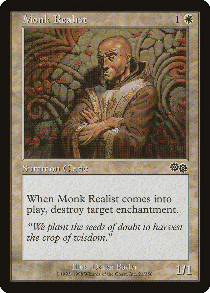 Monk Realist [Urza's Saga] | Pegasus Games WI