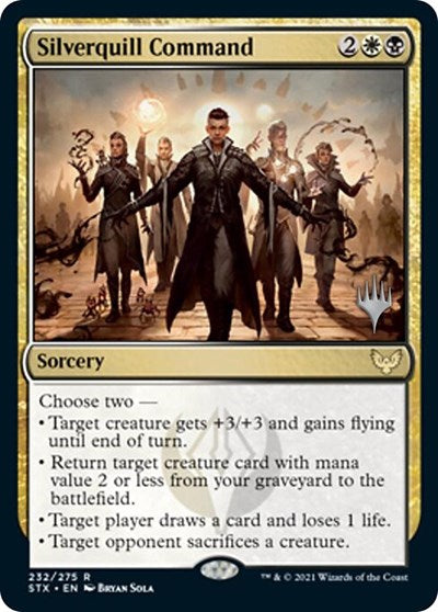 Silverquill Command (Promo Pack) [Strixhaven: School of Mages Promos] | Pegasus Games WI