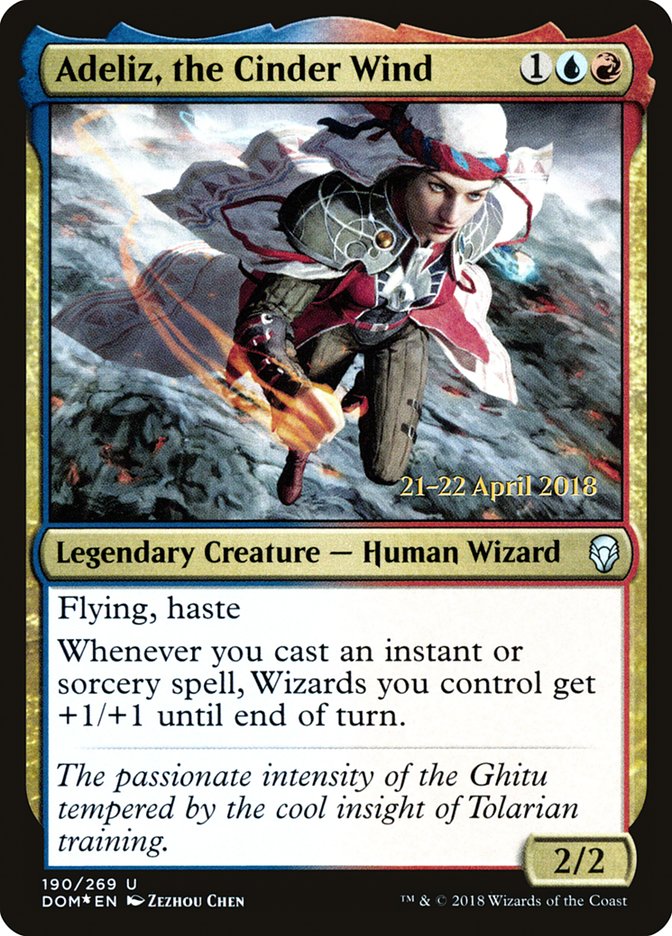 Adeliz, the Cinder Wind [Dominaria Prerelease Promos] | Pegasus Games WI