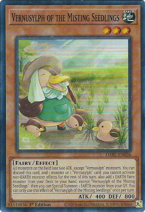 Vernusylph of the Misting Seedlings [DABL-EN026] Super Rare | Pegasus Games WI