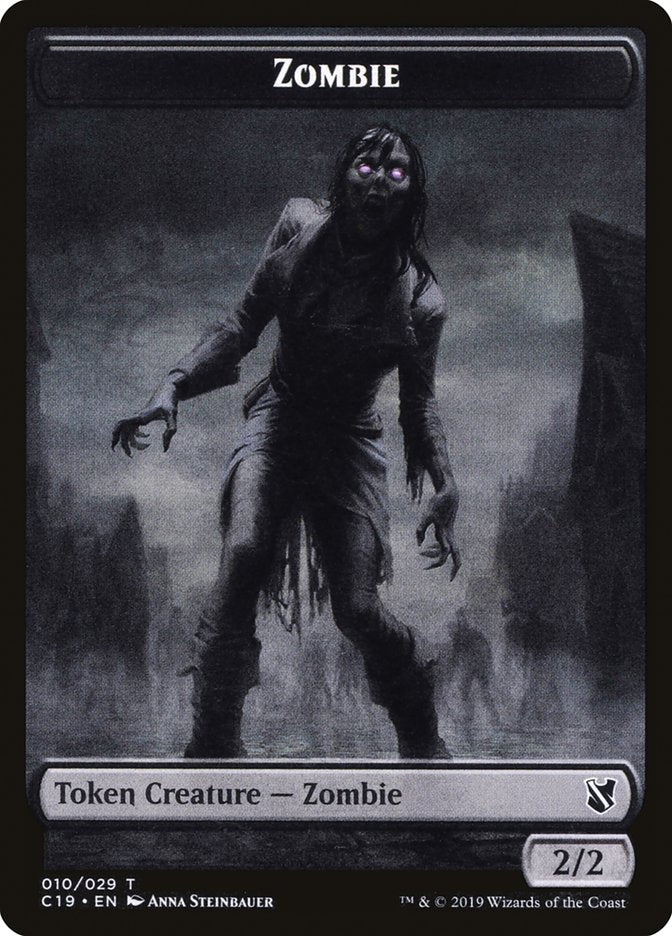 Ob Nixilis, Reignited Emblem // Zombie (010) Double-Sided Token [Commander 2019 Tokens] | Pegasus Games WI