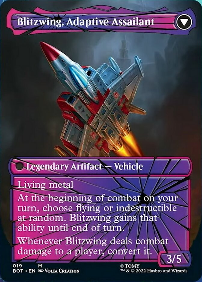 Blitzwing, Cruel Tormentor // Blitzwing, Adaptive Assailant (Shattered Glass) [Transformers] | Pegasus Games WI