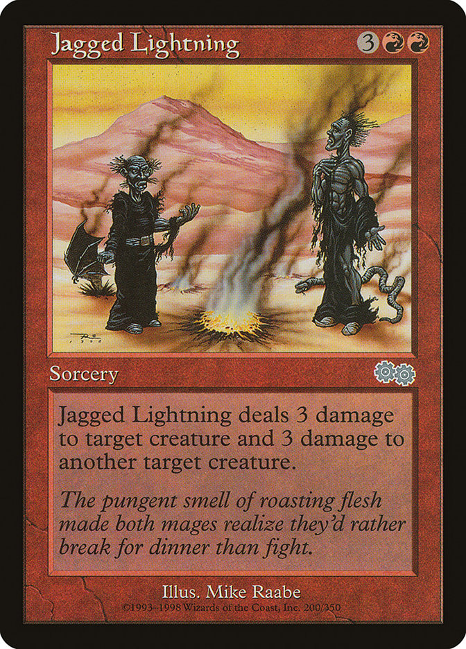 Jagged Lightning [Urza's Saga] | Pegasus Games WI