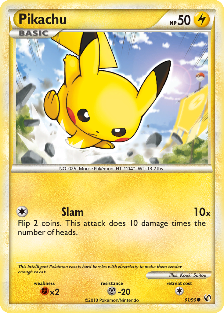 Pikachu (61/90) [HeartGold & SoulSilver: Undaunted] | Pegasus Games WI