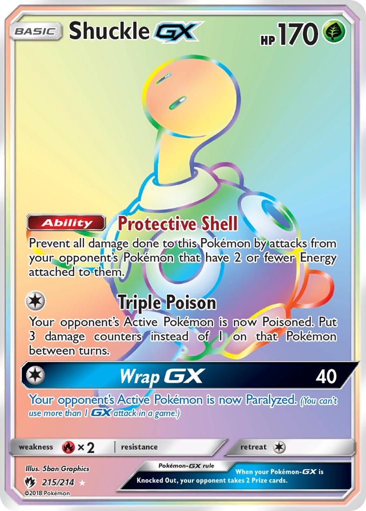 Shuckle GX (215/214) [Sun & Moon: Lost Thunder] | Pegasus Games WI