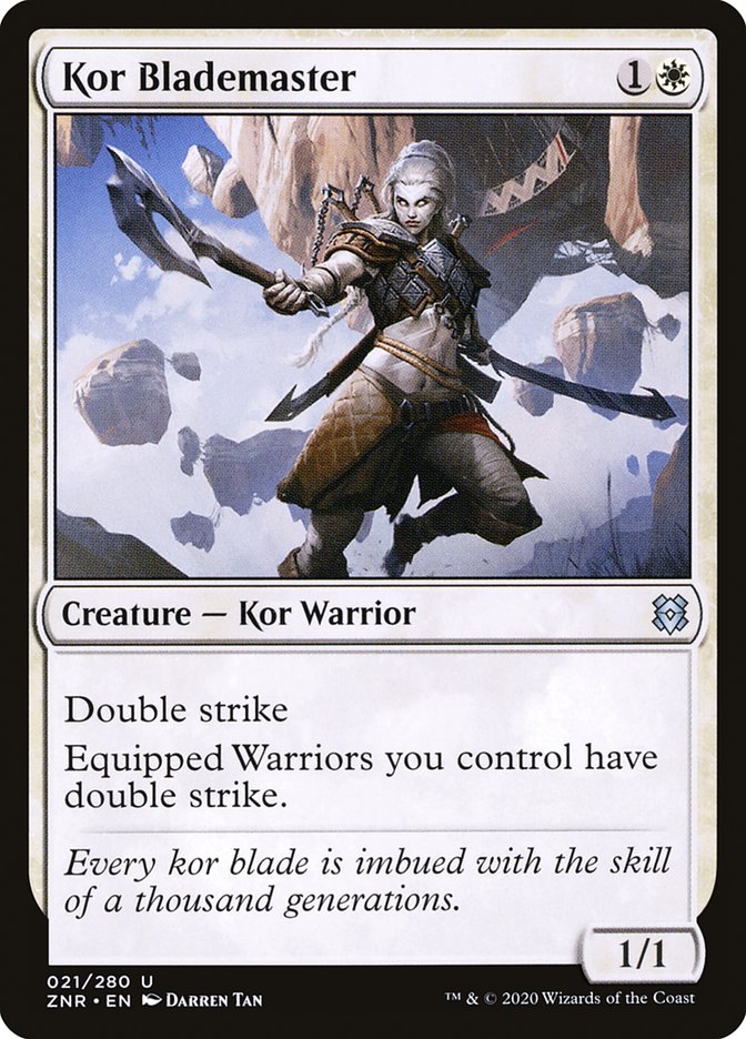 Kor Blademaster [Zendikar Rising] | Pegasus Games WI