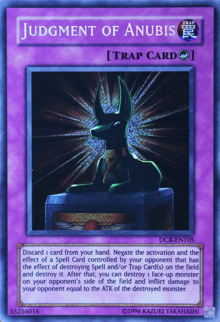 Judgment of Anubis [DCR-EN105] Secret Rare | Pegasus Games WI