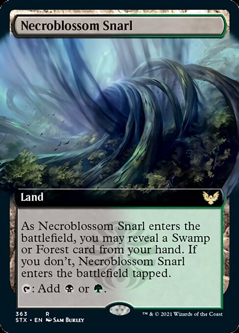 Necroblossom Snarl (Extended Art) [Strixhaven: School of Mages] | Pegasus Games WI