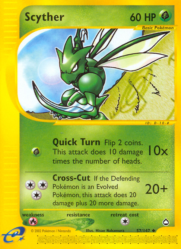 Scyther (57/147) [Aquapolis] | Pegasus Games WI