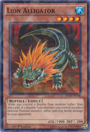 Lion Alligator (Shatterfoil) [BP03-EN089] Rare | Pegasus Games WI