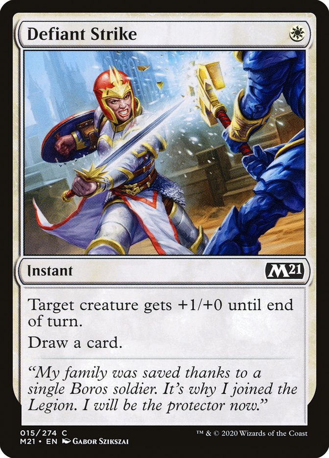Defiant Strike [Core Set 2021] | Pegasus Games WI