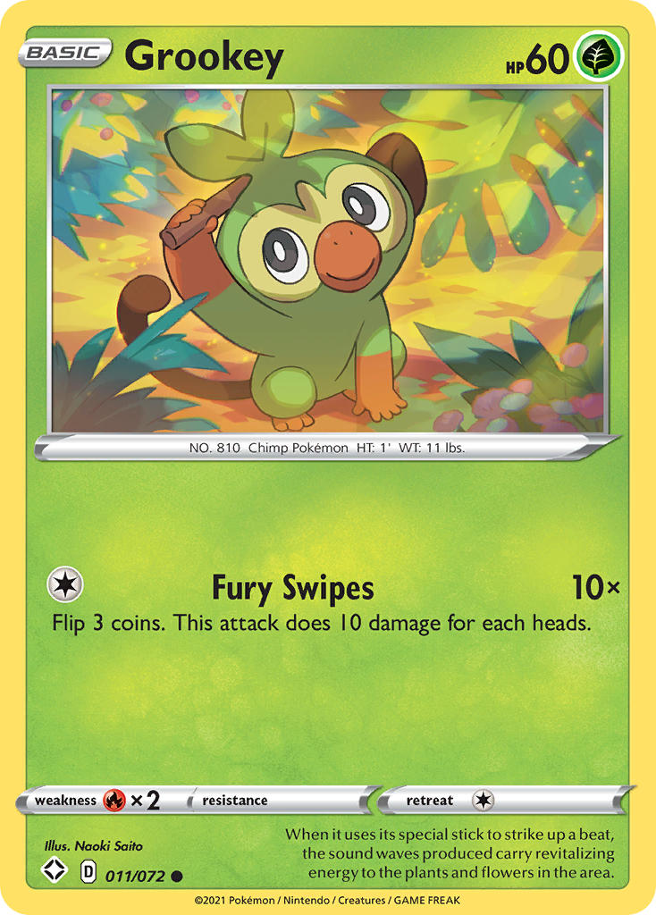 Grookey (011/072) [Sword & Shield: Shining Fates] | Pegasus Games WI