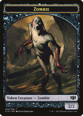Ob Nixilis of the Black Oath Emblem // Zombie (016/036) Double-Sided Token [Commander 2014 Tokens] | Pegasus Games WI