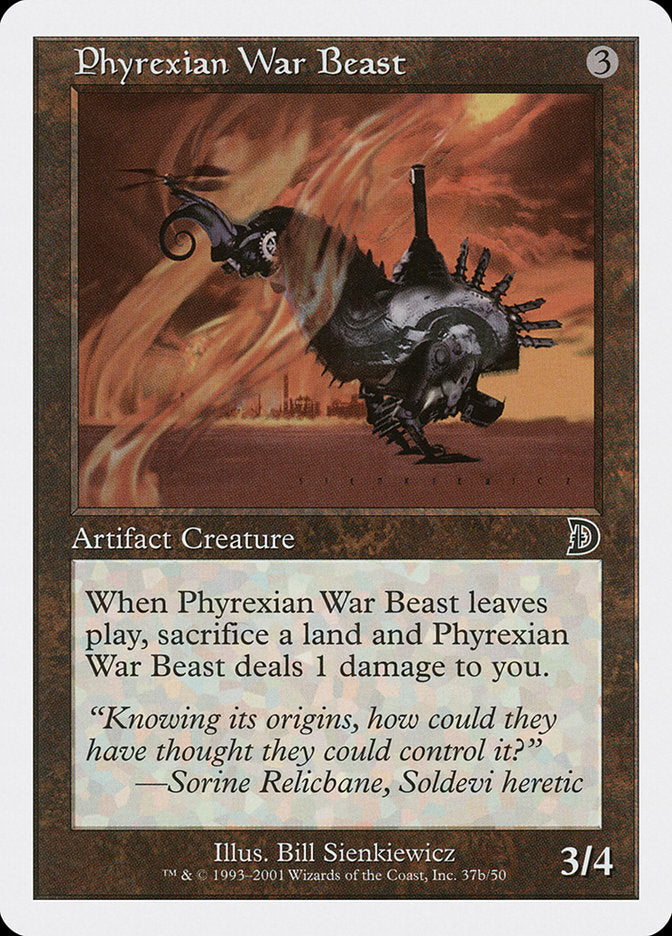Phyrexian War Beast (Signature on Right) [Deckmasters] | Pegasus Games WI