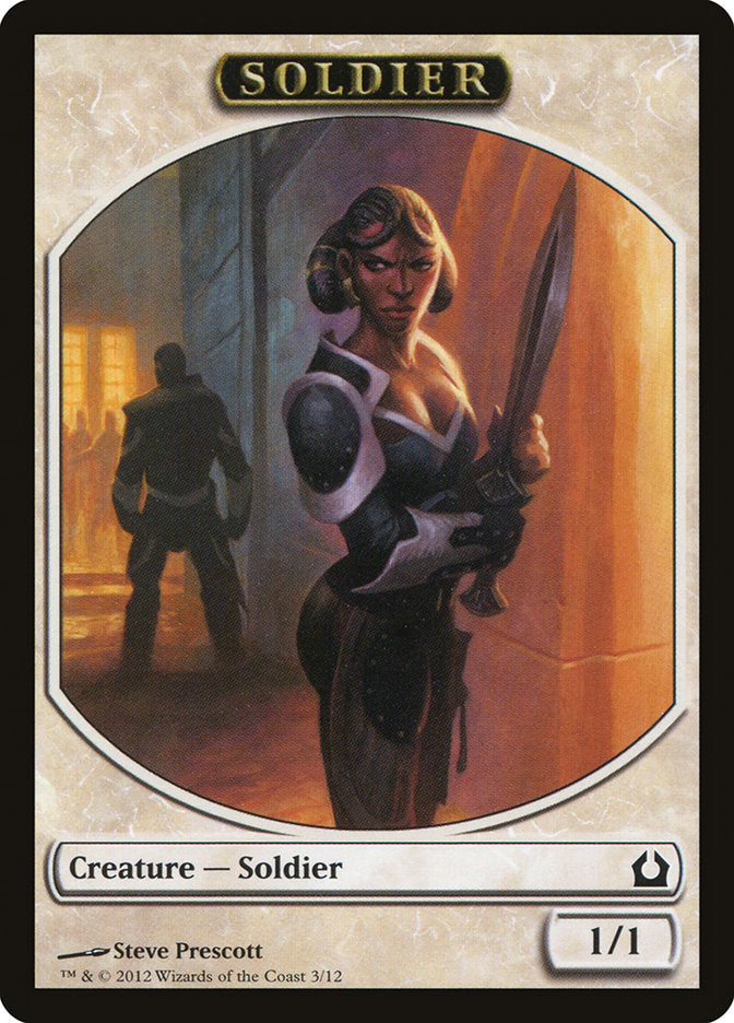 Soldier Token [Return to Ravnica Tokens] | Pegasus Games WI