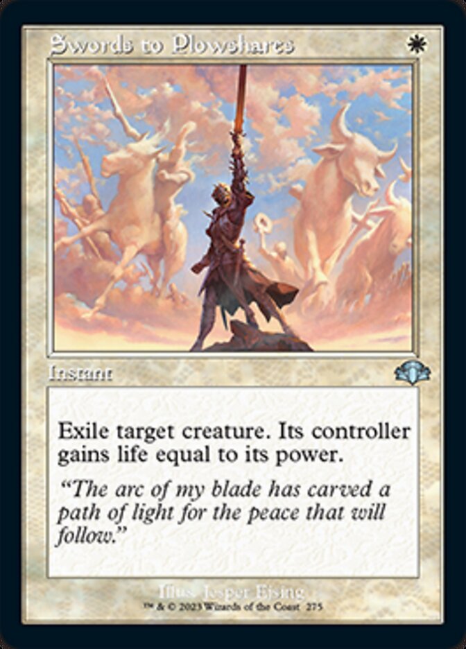 Swords to Plowshares (Retro) [Dominaria Remastered] | Pegasus Games WI