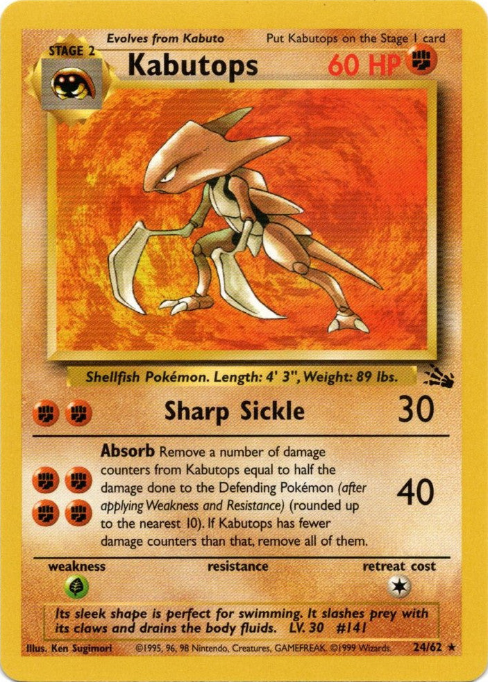 Kabutops (24/62) [Fossil Unlimited] | Pegasus Games WI