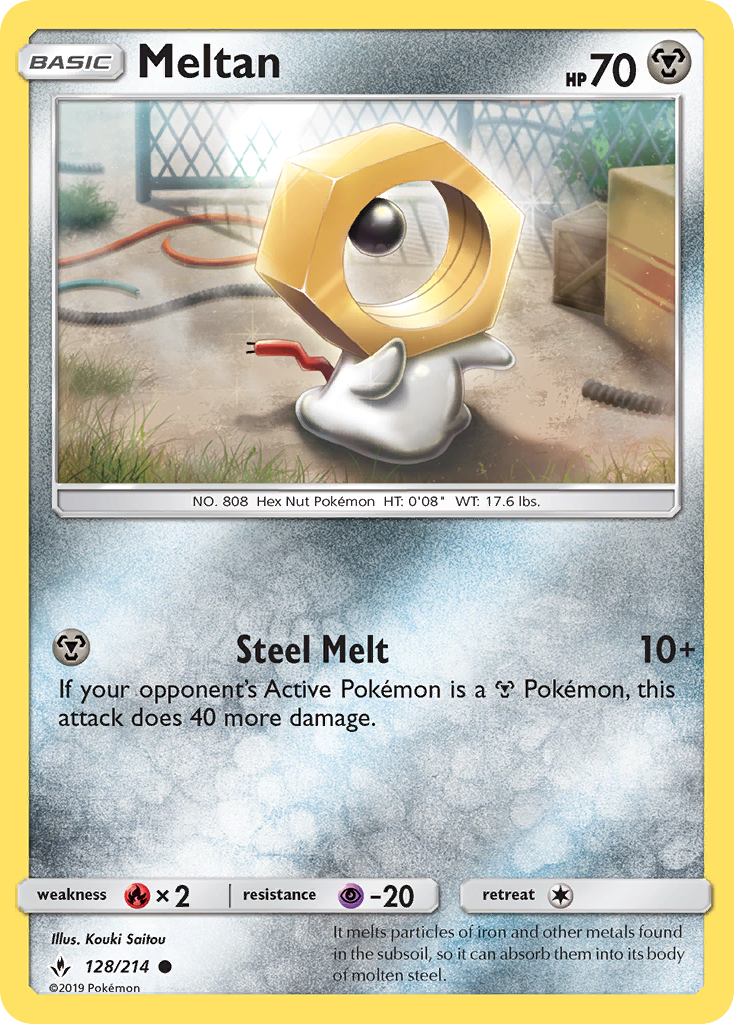 Meltan (128/214) [Sun & Moon: Unbroken Bonds] | Pegasus Games WI