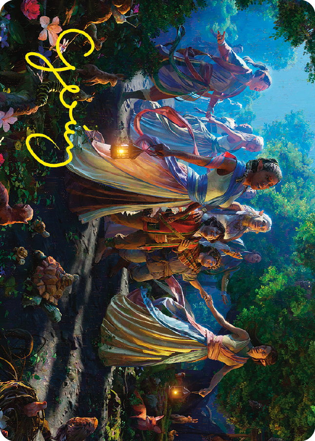 Realm Seekers Art Card (Gold-Stamped Signature) [The Lord of the Rings: Tales of Middle-earth Art Series] | Pegasus Games WI