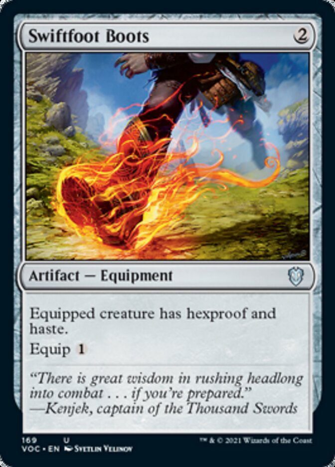 Swiftfoot Boots [Innistrad: Crimson Vow Commander] | Pegasus Games WI