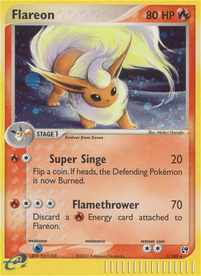 Flareon (5/100) [EX: Sandstorm] | Pegasus Games WI