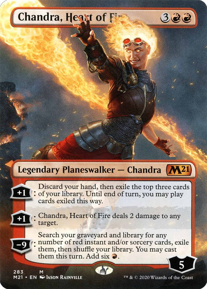 Chandra, Heart of Fire (Borderless) [Core Set 2021] | Pegasus Games WI