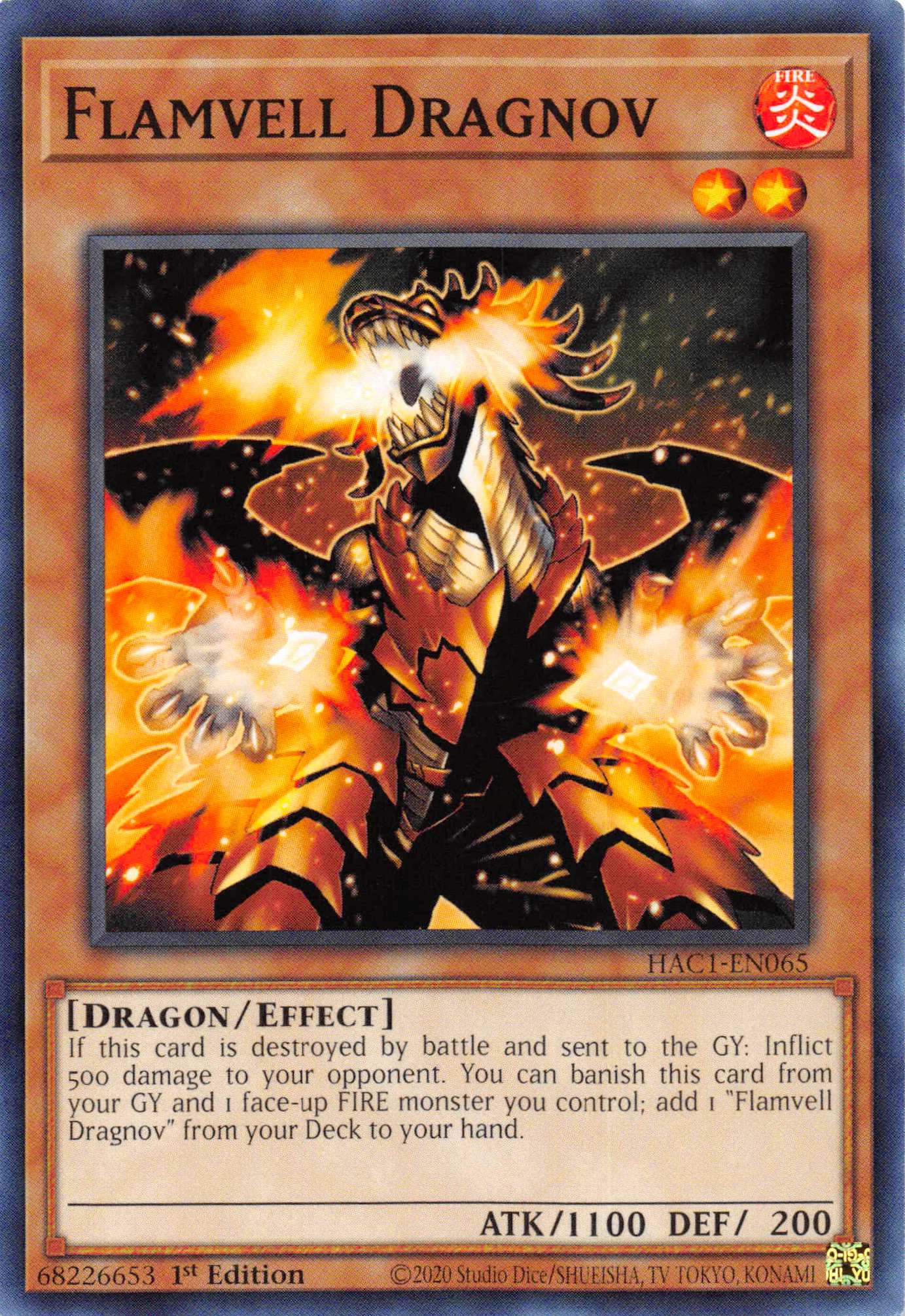 Flamvell Dragnov [HAC1-EN065] Common | Pegasus Games WI