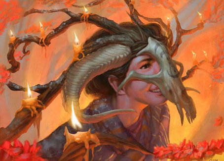 Hedgewitch's Mask Art Card [Innistrad: Midnight Hunt Art Series] | Pegasus Games WI