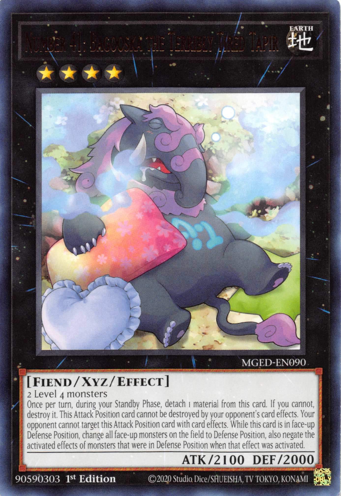 Number 41: Bagooska the Terribly Tired Tapir [MGED-EN090] Rare | Pegasus Games WI