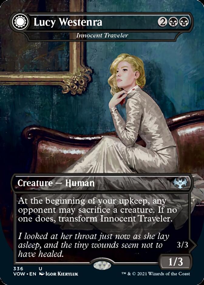 Innocent Traveler // Malicious Invader - Lucy Westenra // Lucy, Arisen Vampire [Innistrad: Crimson Vow] | Pegasus Games WI