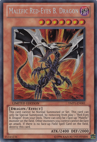 Malefic Red-Eyes B. Dragon [YMP1-EN001] Secret Rare | Pegasus Games WI