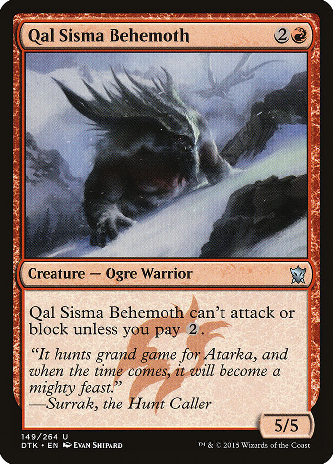 Qal Sisma Behemoth [Dragons of Tarkir] | Pegasus Games WI