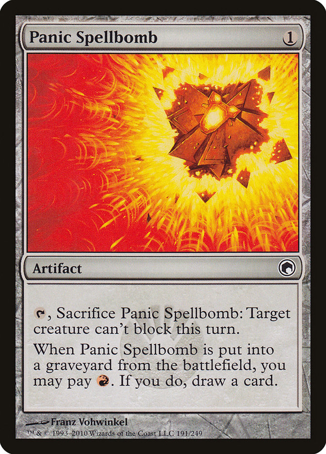 Panic Spellbomb [Scars of Mirrodin] | Pegasus Games WI