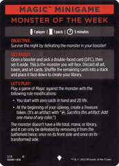 Monster of The Week (Magic Minigame) [Innistrad: Crimson Vow Minigame] | Pegasus Games WI