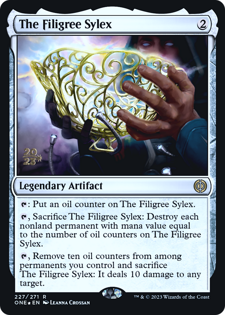 The Filigree Sylex [Phyrexia: All Will Be One Prerelease Promos] | Pegasus Games WI