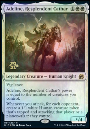 Adeline, Resplendent Cathar [Innistrad: Midnight Hunt Prerelease Promos] | Pegasus Games WI