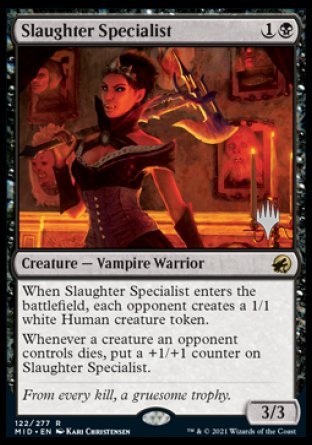 Slaughter Specialist (Promo Pack) [Innistrad: Midnight Hunt Promos] | Pegasus Games WI