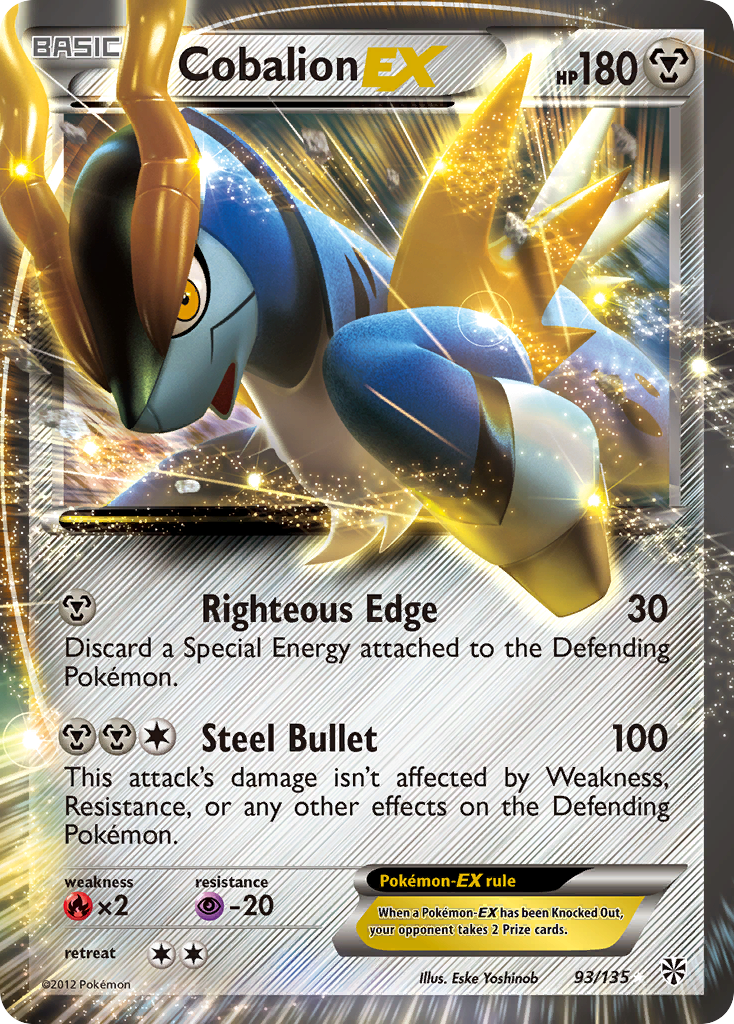 Cobalion EX (93/135) [Black & White: Plasma Storm] | Pegasus Games WI