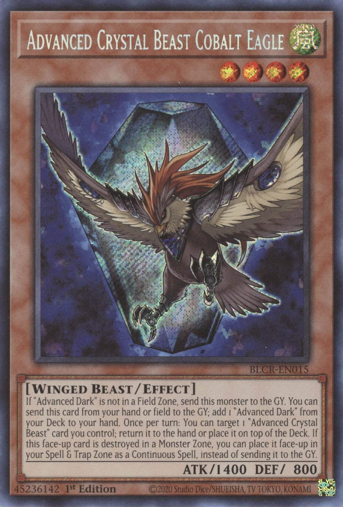 Advanced Crystal Beast Cobalt Eagle [BLCR-EN015] Secret Rare | Pegasus Games WI