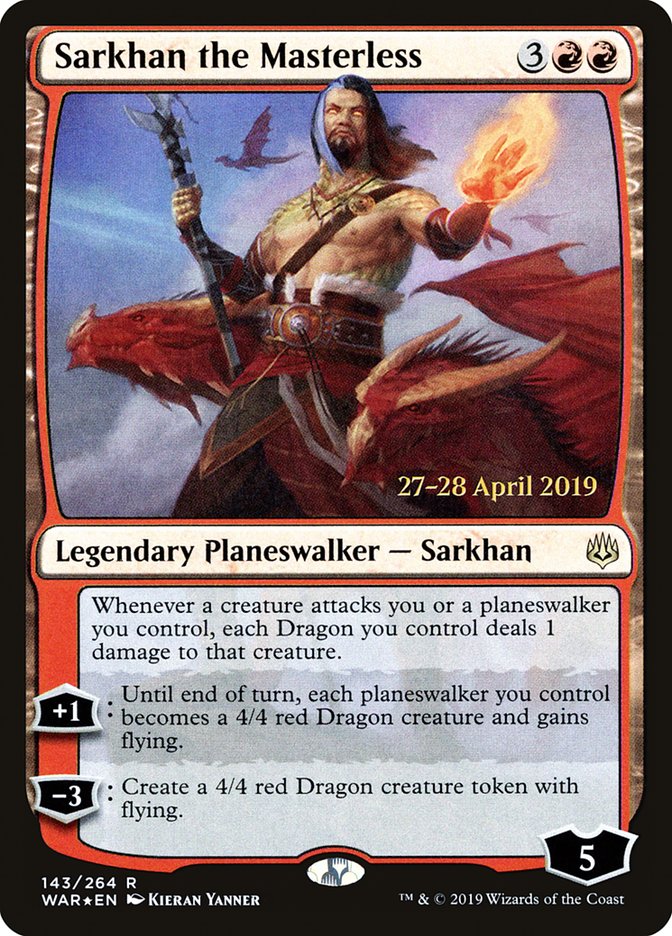 Sarkhan the Masterless [War of the Spark Prerelease Promos] | Pegasus Games WI