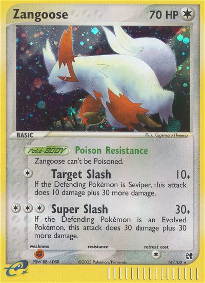 Zangoose (14/100) [EX: Sandstorm] | Pegasus Games WI