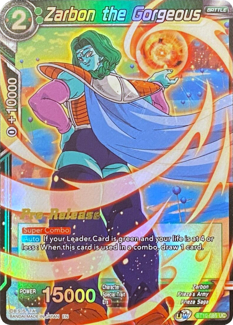 Zarbon the Gorgeous (BT10-085) [Rise of the Unison Warrior Prerelease Promos] | Pegasus Games WI