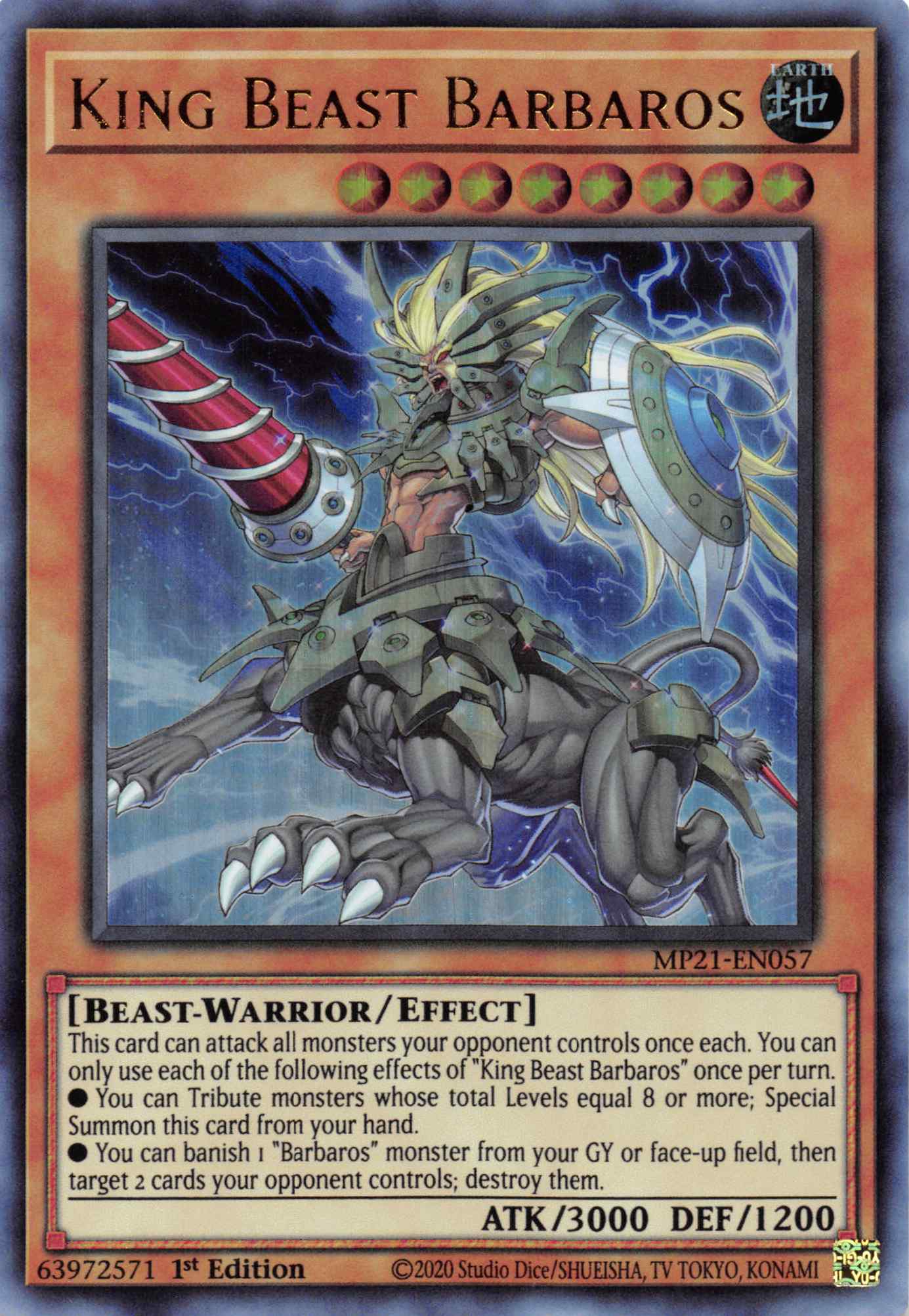 King Beast Barbaros [MP21-EN057] Ultra Rare | Pegasus Games WI