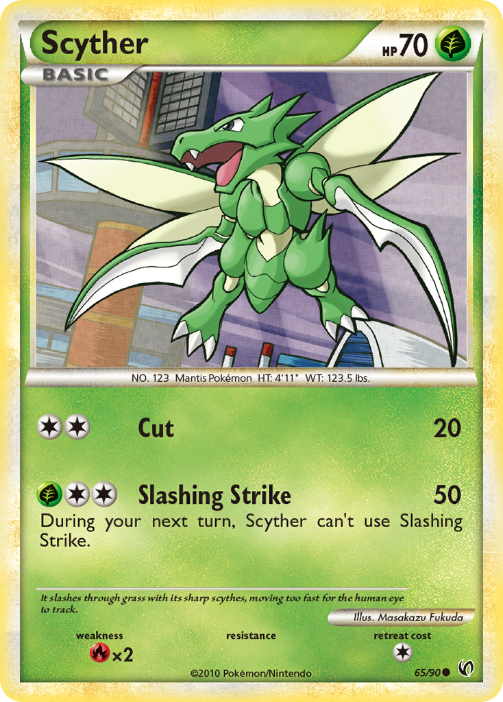 Scyther (65/90) [HeartGold & SoulSilver: Undaunted] | Pegasus Games WI