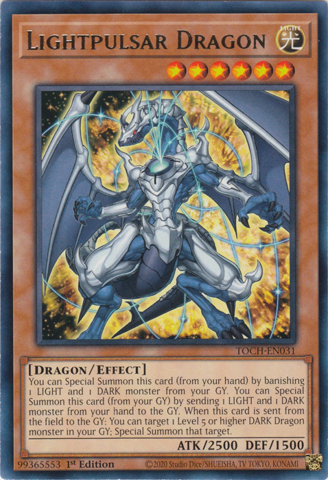 Lightpulsar Dragon [TOCH-EN031] Rare | Pegasus Games WI