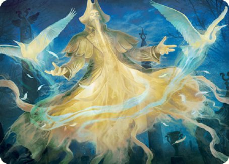 Heron-Blessed Geist Art Card [Innistrad: Crimson Vow Art Series] | Pegasus Games WI