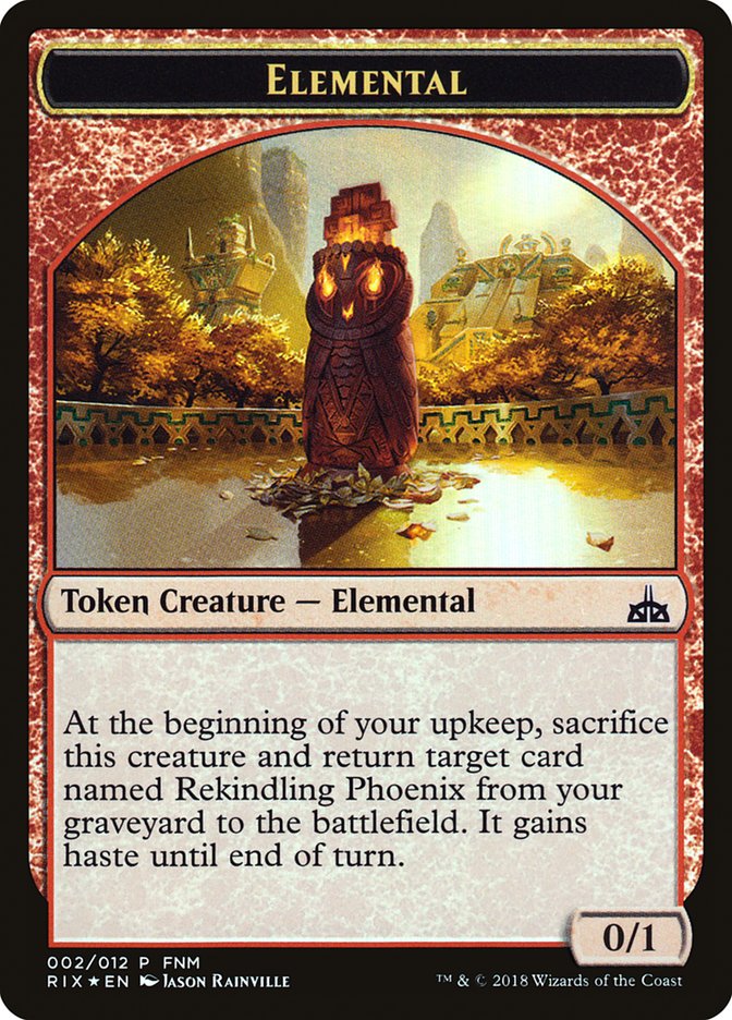 City's Blessing // Elemental Double-Sided Token [Friday Night Magic 2018] | Pegasus Games WI