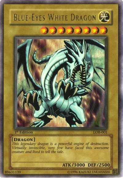 Blue-Eyes White Dragon [LOB-001] Ultra Rare | Pegasus Games WI