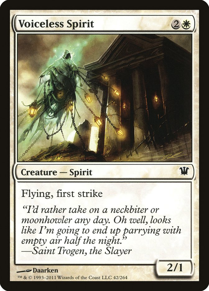 Voiceless Spirit [Innistrad] | Pegasus Games WI